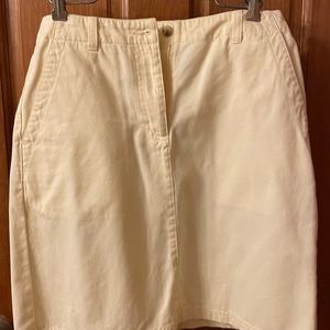 L L Bean cotton skirt